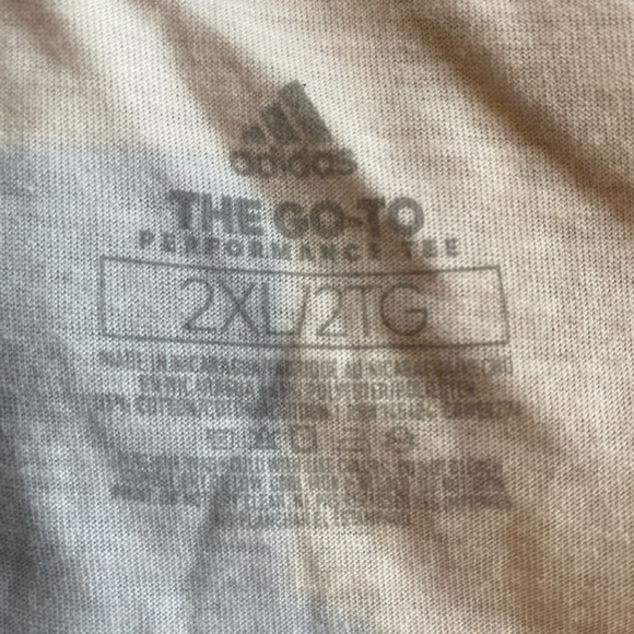 Adidas Men’s 2XL Performance Tee Shirt - Picture 3 of 4
